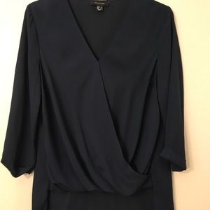Navy Blue Blouse